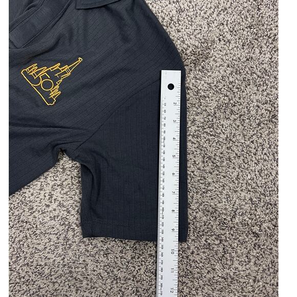 NWT Disney Men S Walt Disney World 50th Anniversary Embroidered Ribbed Knit Polo - Picture 12 of 13